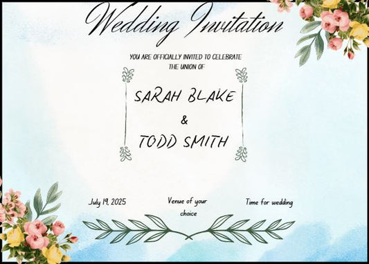 Elegant Wedding Invitation